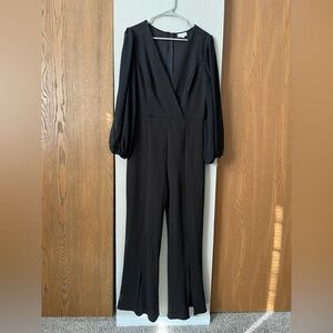 Premier Black V-Neck Jumpsuit